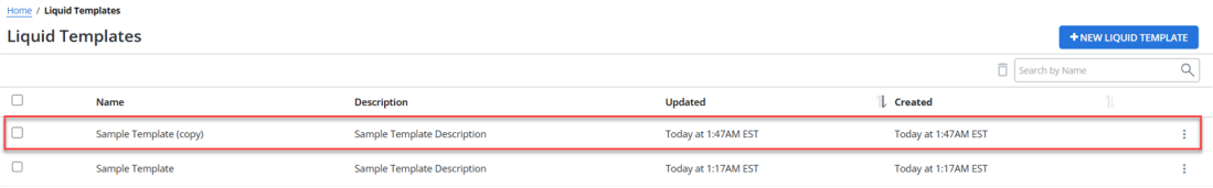 liquid templates page
